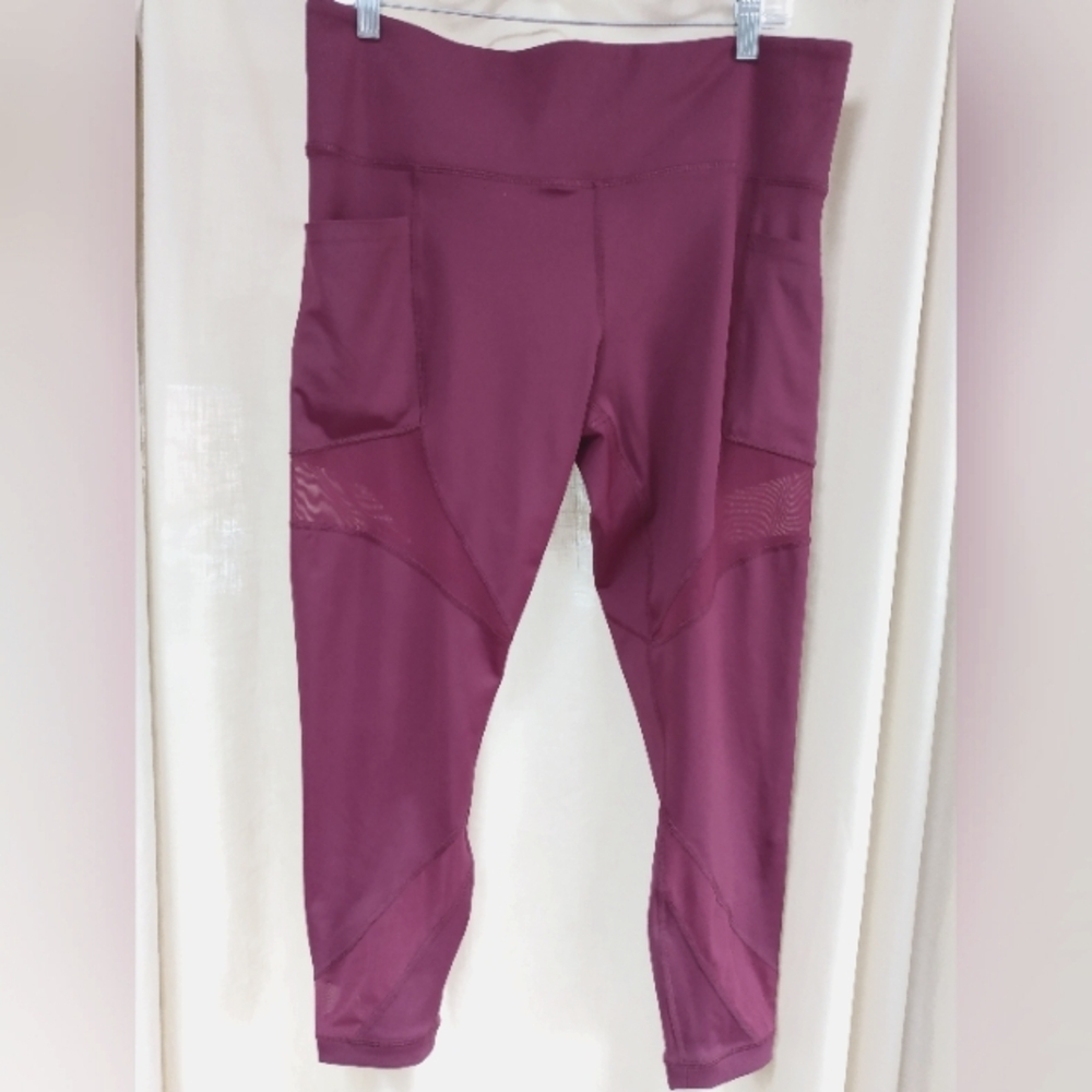 Cranberry Member's Mark Compression Ankle Leggings Large - XL? - Picture 3 of 16